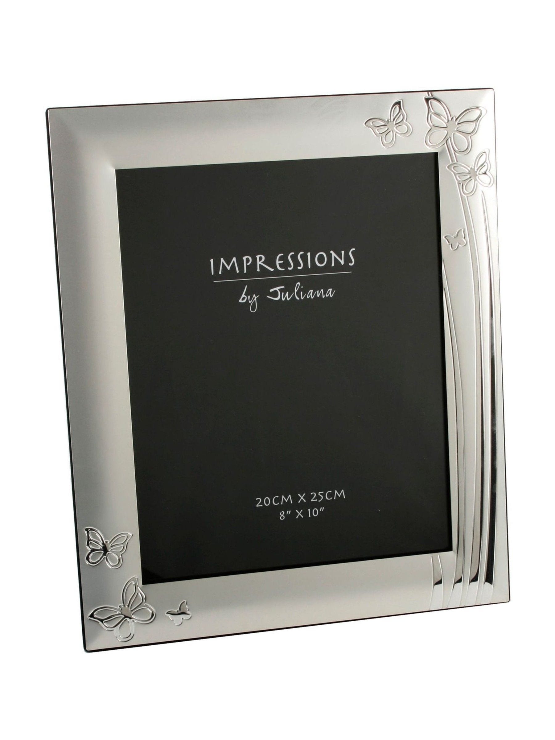 Impressions by Juliana silverplated butterfly photo frame 8x10, UK version