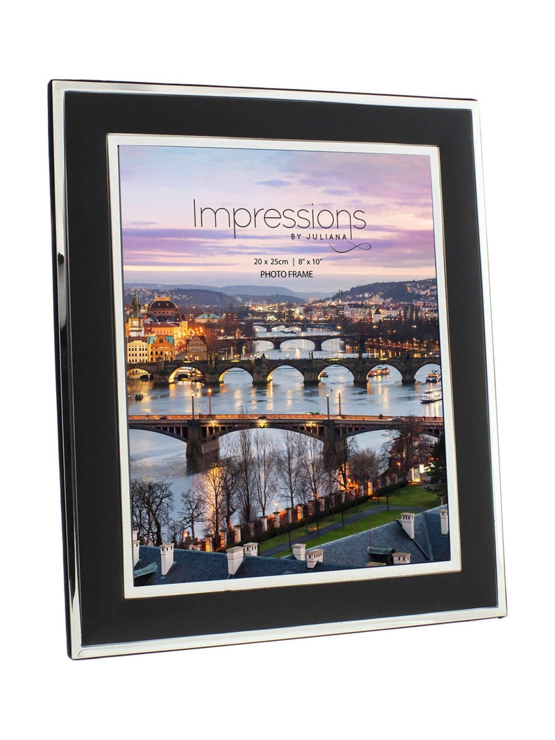 Widdop silverplated photo frame with black mount 8x10, UK version