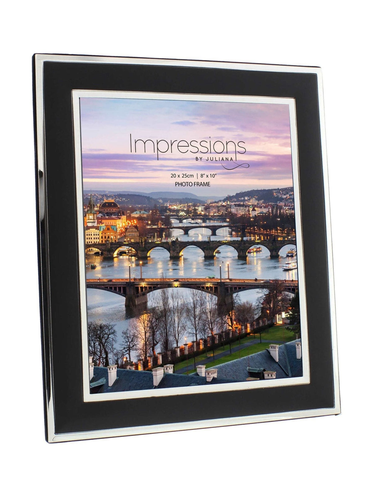 Widdop silverplated photo frame with black mount 8x10, UK version