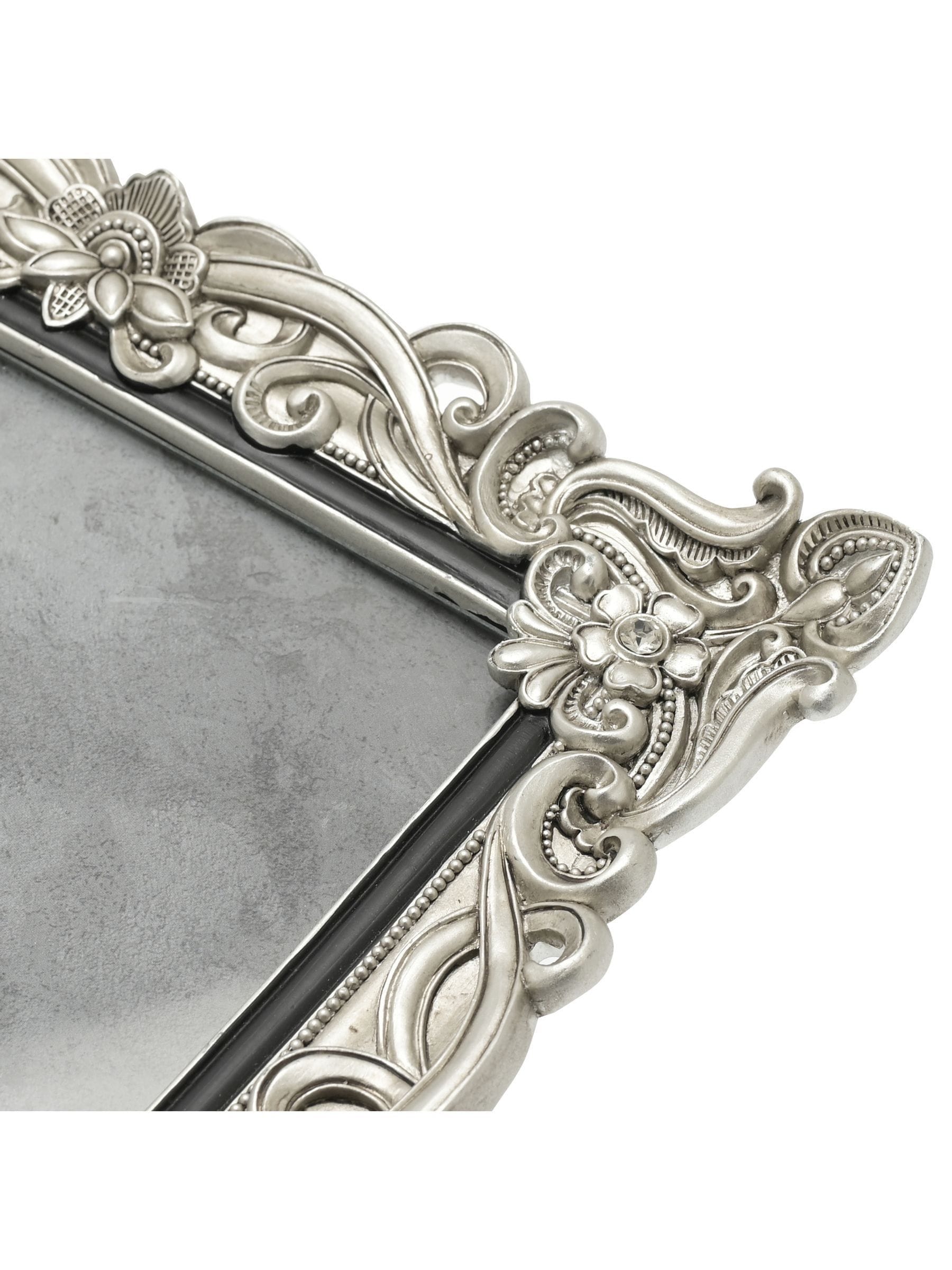 Widdop silver floral crystal photo frame 8x10, UK version