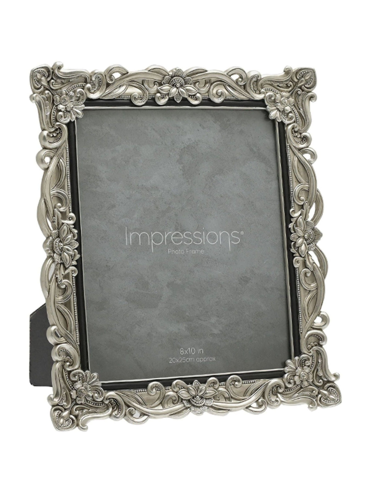 Widdop silver floral crystal photo frame 8x10, UK version