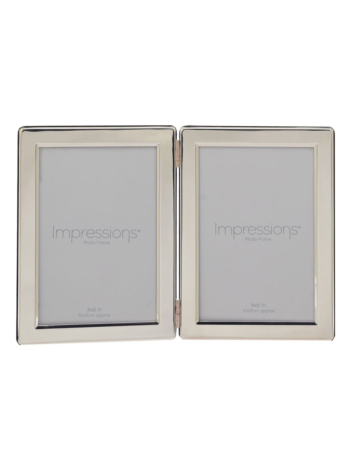 Juliana silver double hinged photo frame 4x6 inch, UK version