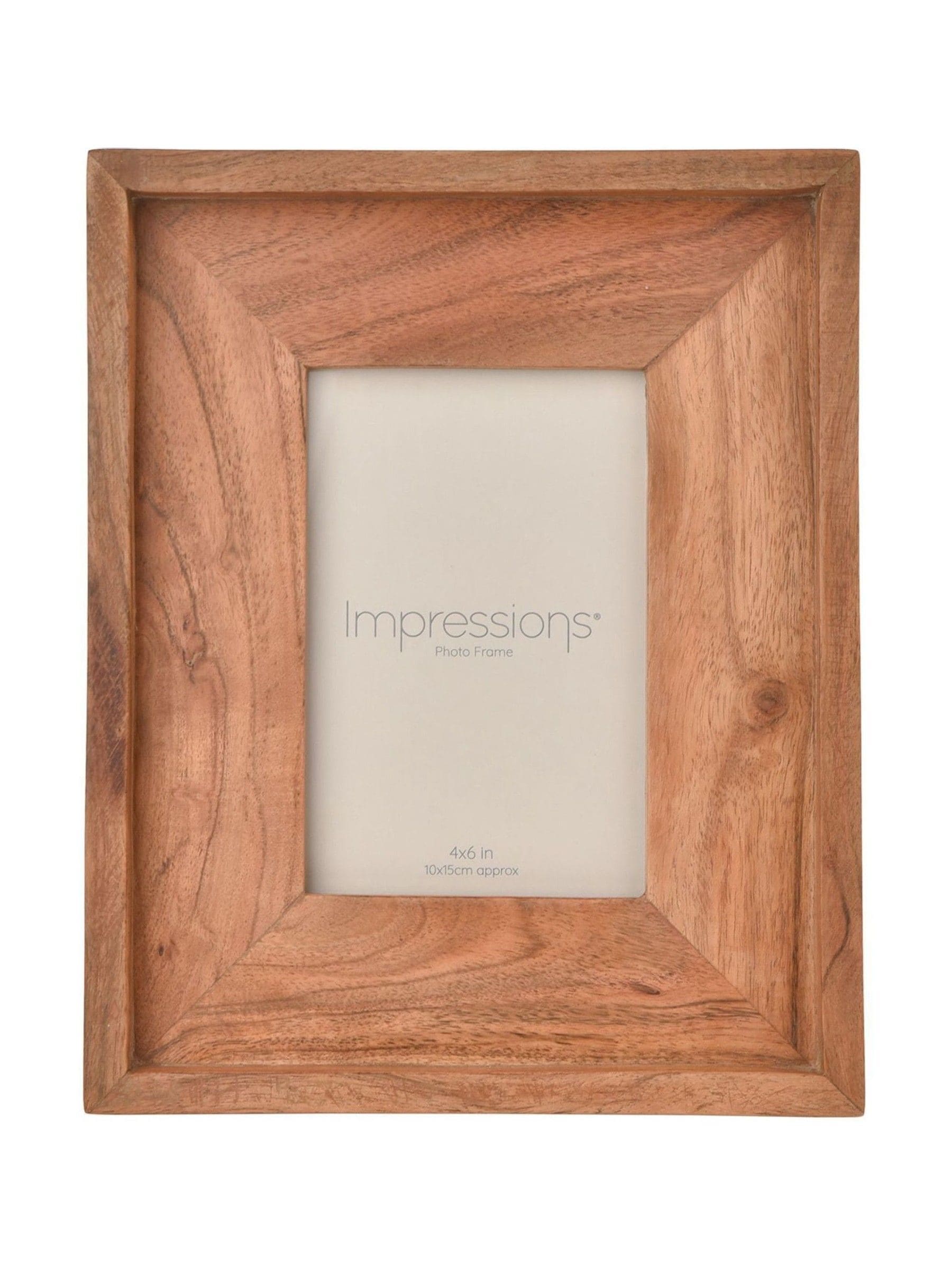 Widdop brown 2 tone wood photo frame for 4x6 photos - British product