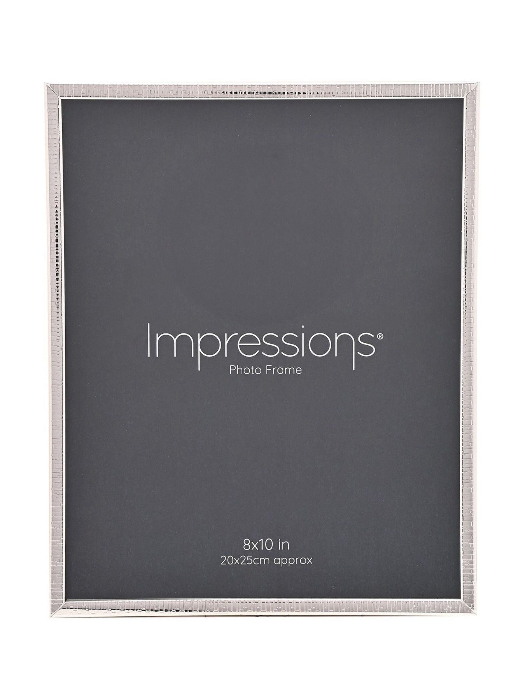 Widdop silver crackled edge photo frame 8x10 inch, imported from the UK