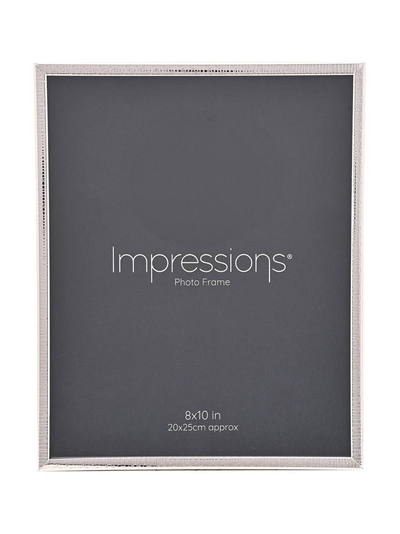 Widdop silver crackled edge photo frame 8x10 inch, imported from the UK