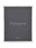 Widdop silver crackled edge photo frame 8x10 inch, imported from the UK