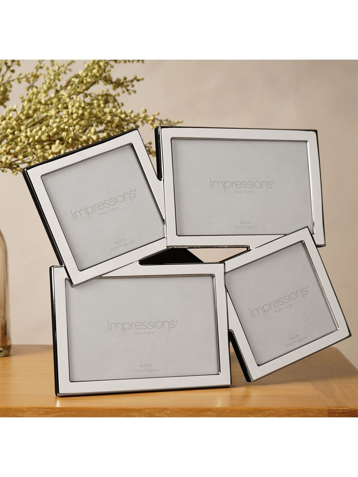 Widdop silver multi aperture photo frame 26x31cm - British product
