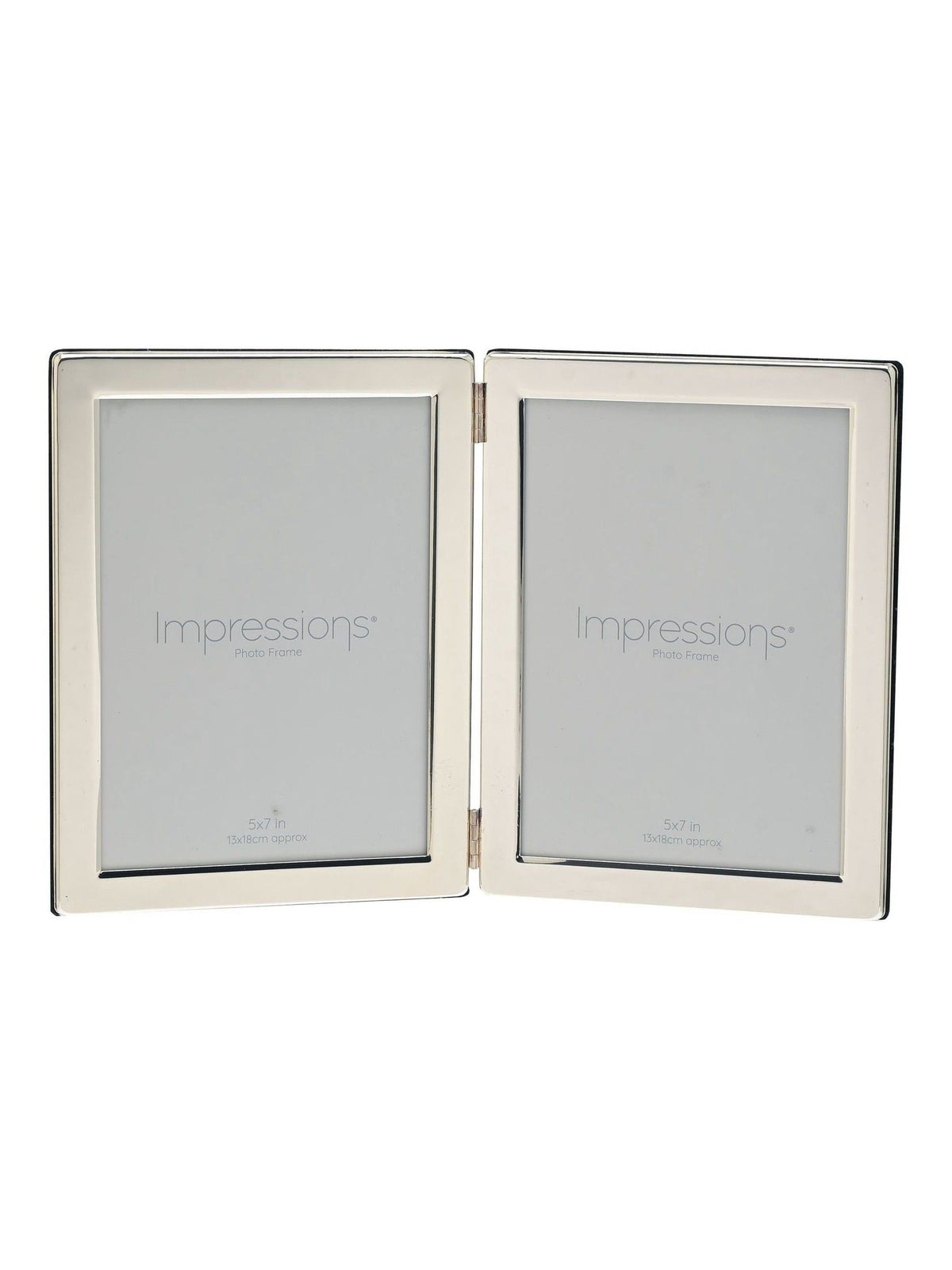 Widdop Silver silverplated double photo frame 5x7 inch - British product