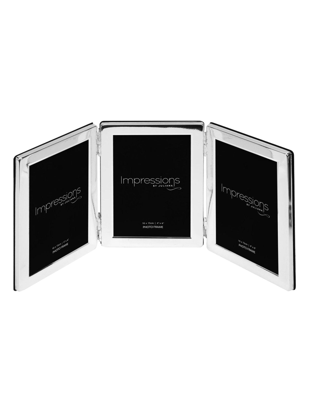 Widdop silver triple photo frame, imported from the UK