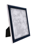 Widdop blue photo frame with navy velvet mount 8x10 - British product