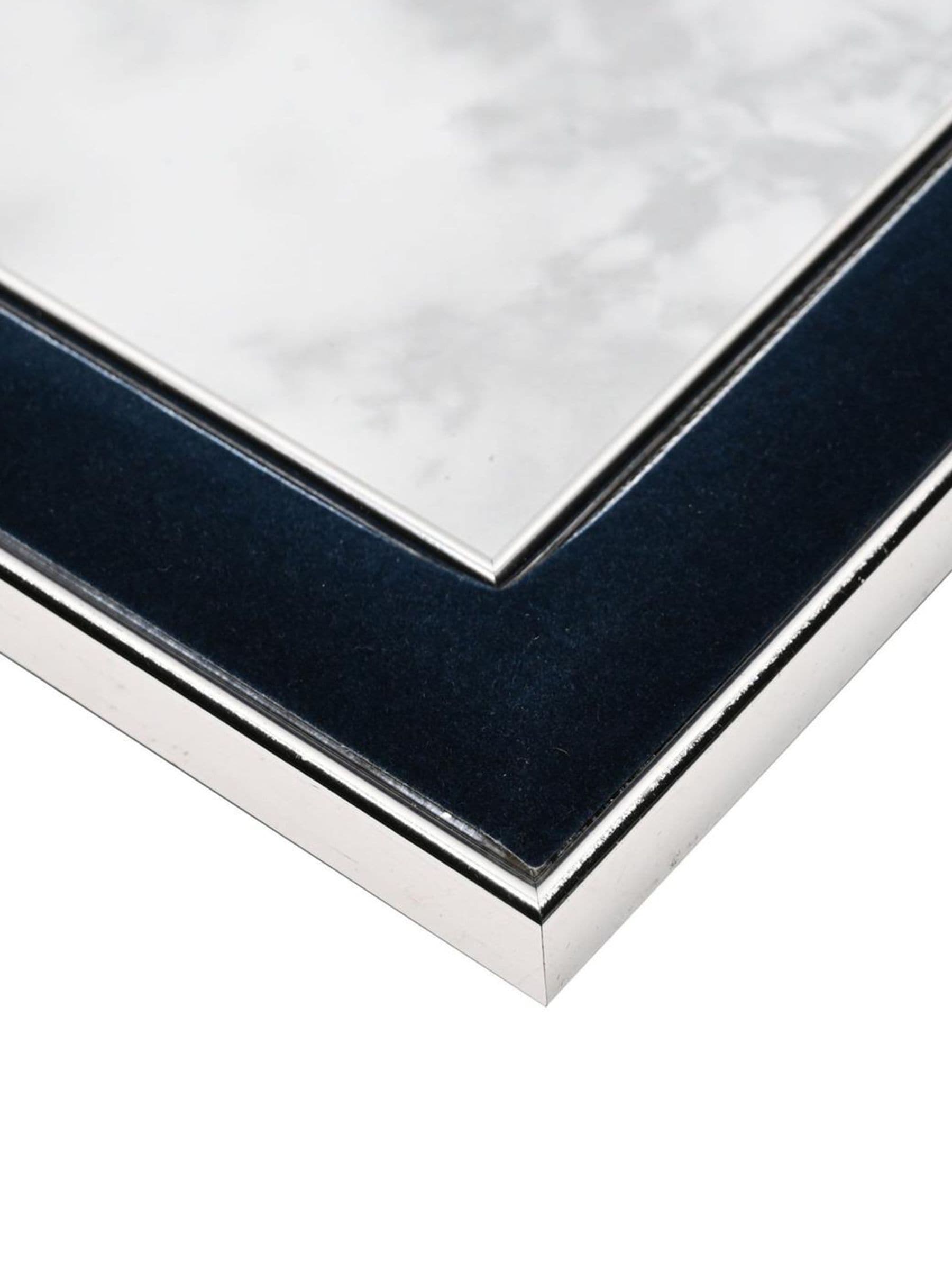 Widdop blue photo frame with navy velvet mount 8x10 - British product