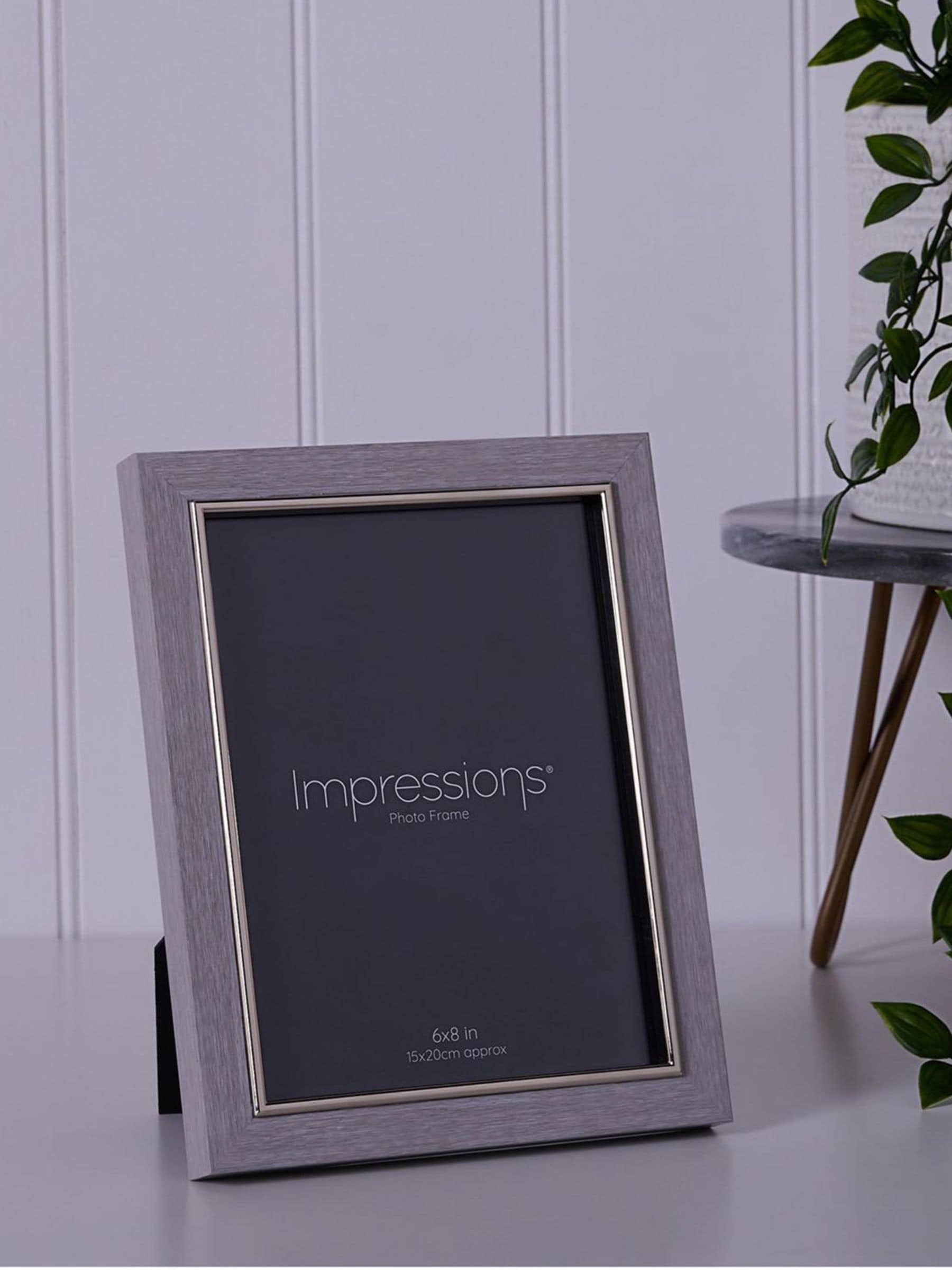 Widdop grey faux wood photo frame 6x8 inch (British brand)