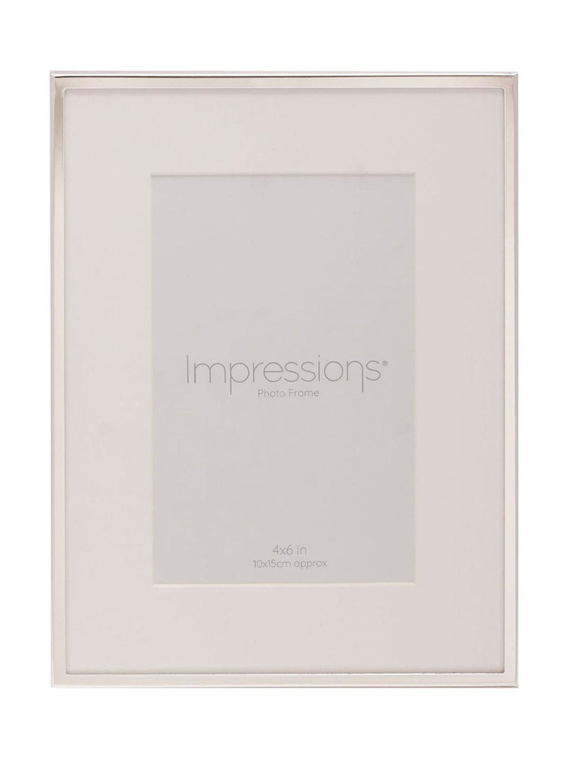 Impressions by Juliana Widdop silver photo frame for 4x6 photos (British brand)