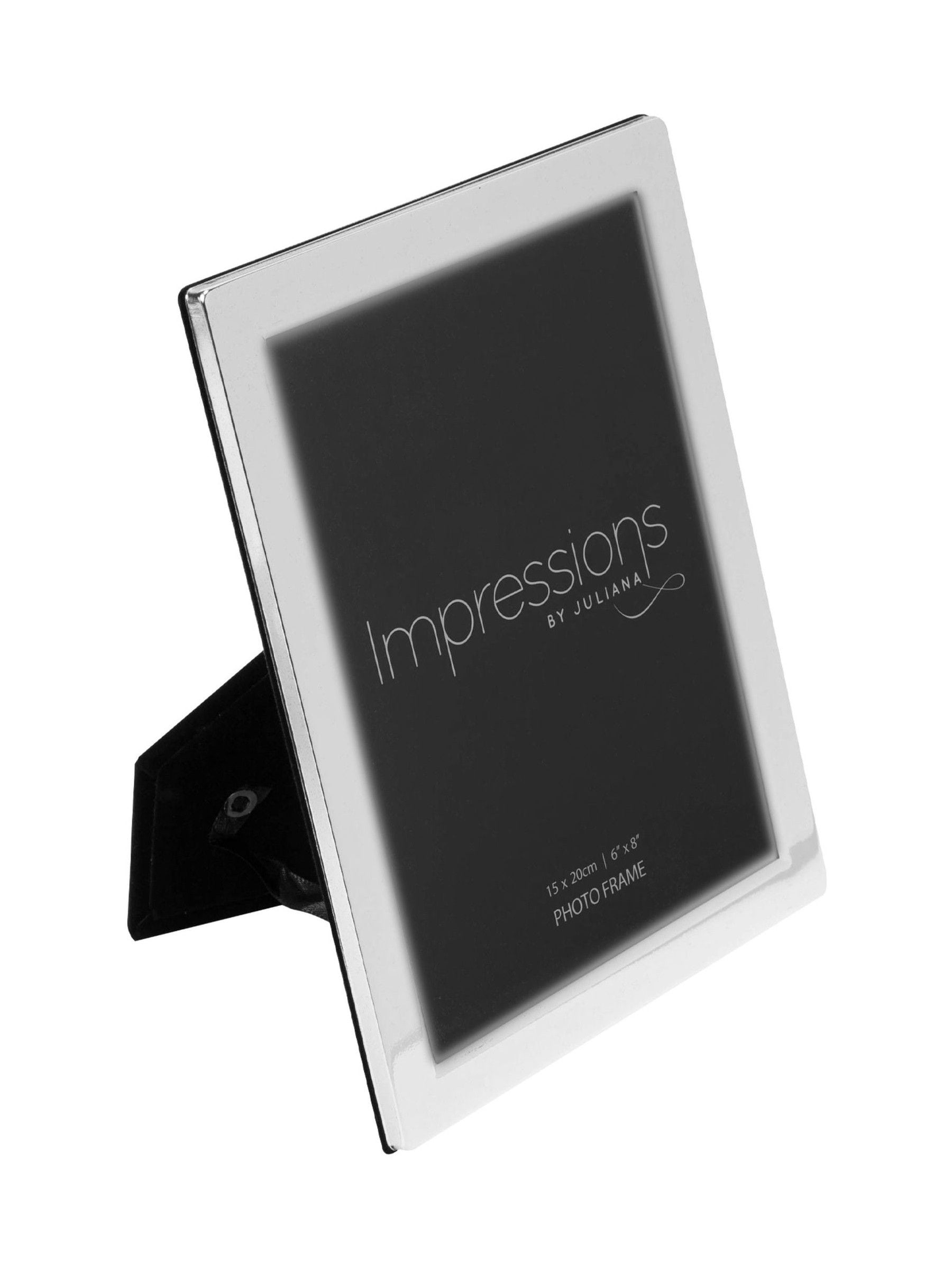 Widdop silver flat edge photo frame 6x8 inches, imported from the UK