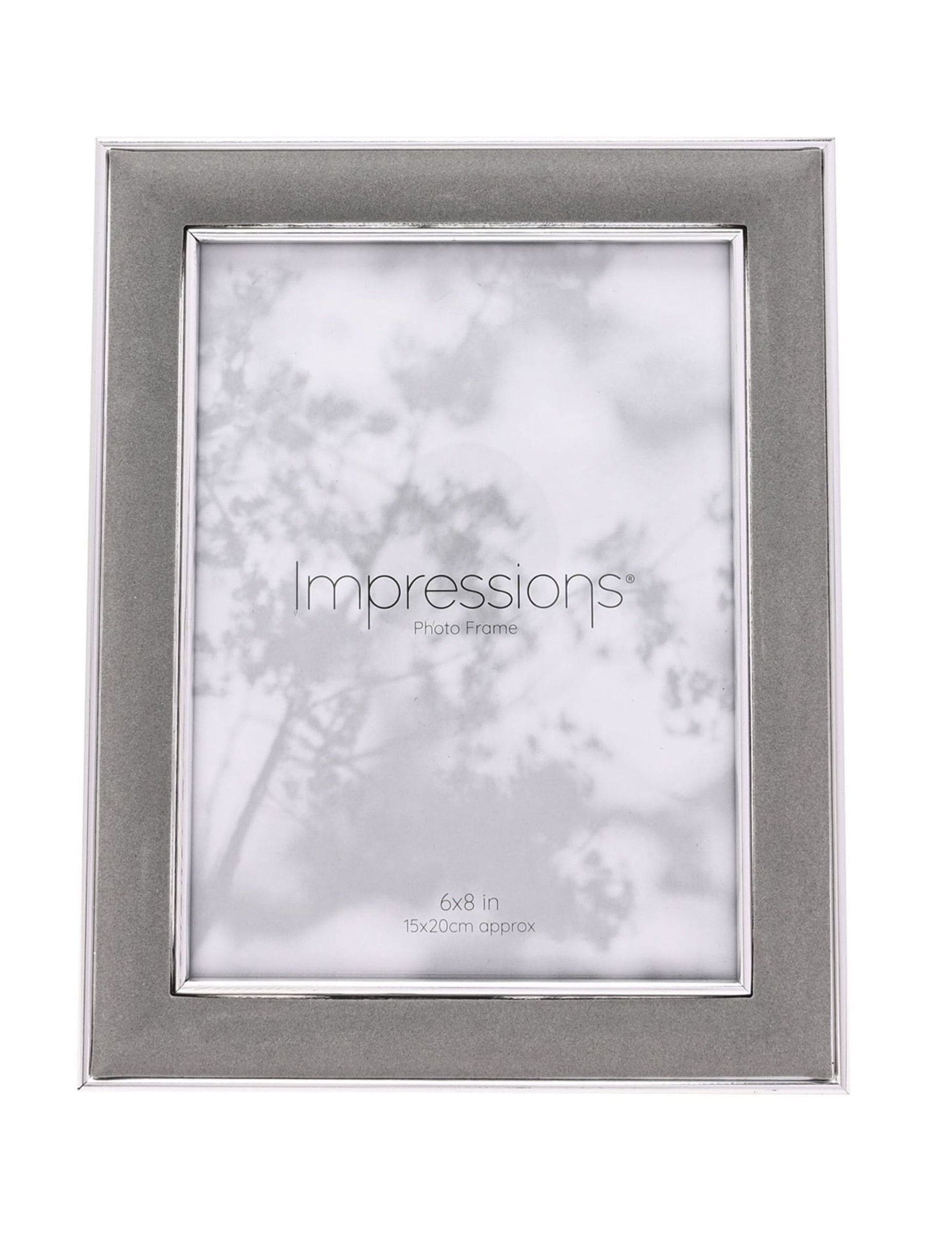 Widdop Grey Photo Frame with Velvet