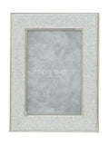 Widdop silver photo frame with glitter band 4x6 inch, imported from the UK
