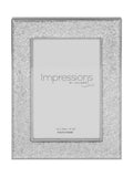 Widdop silver photo frame with glitter band 4x6 inch, imported from the UK