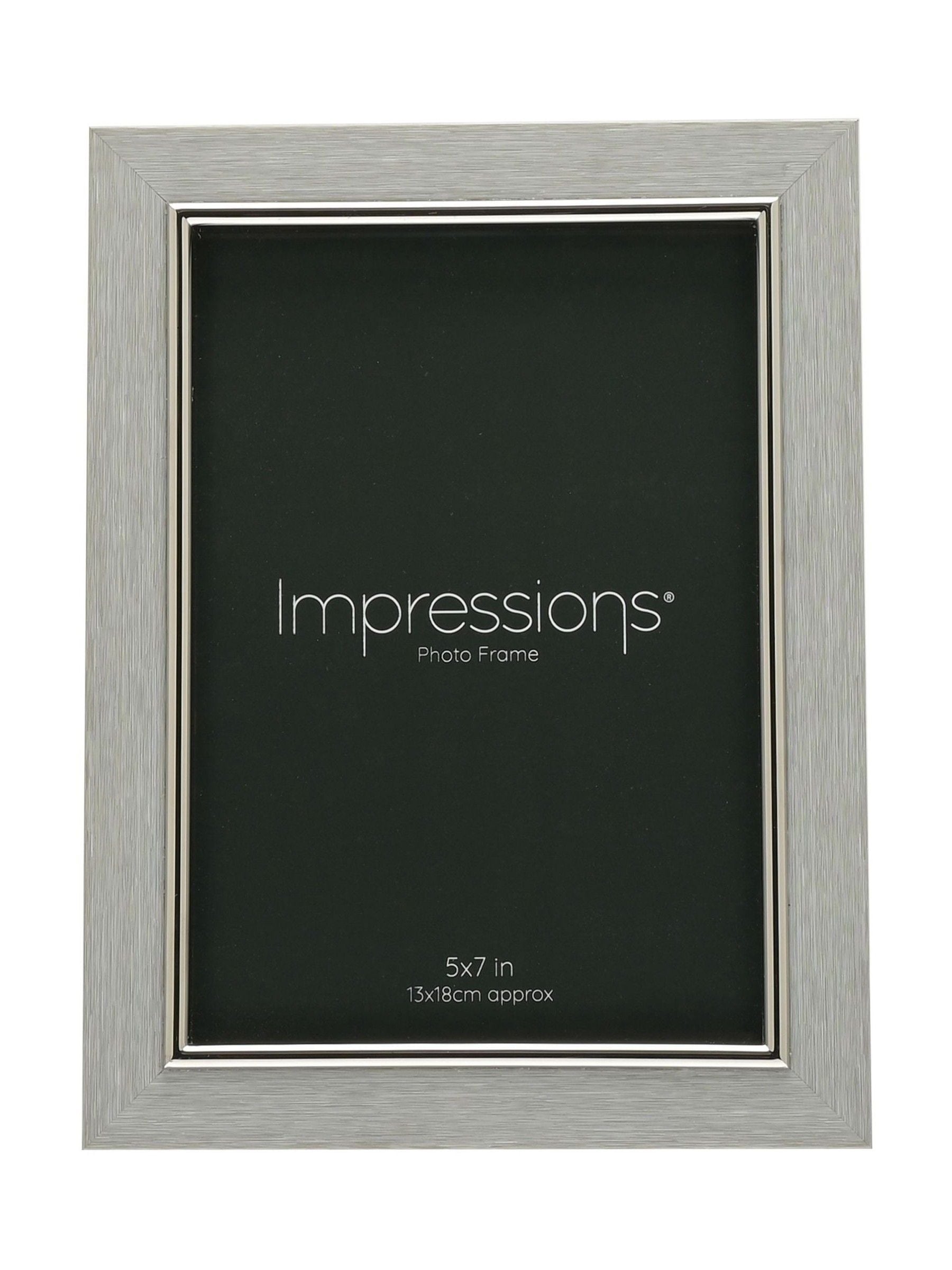 Widdop grey faux wood photo frame 5x7 inch (British brand)