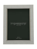 Widdop grey faux wood photo frame 5x7 inch (British brand)