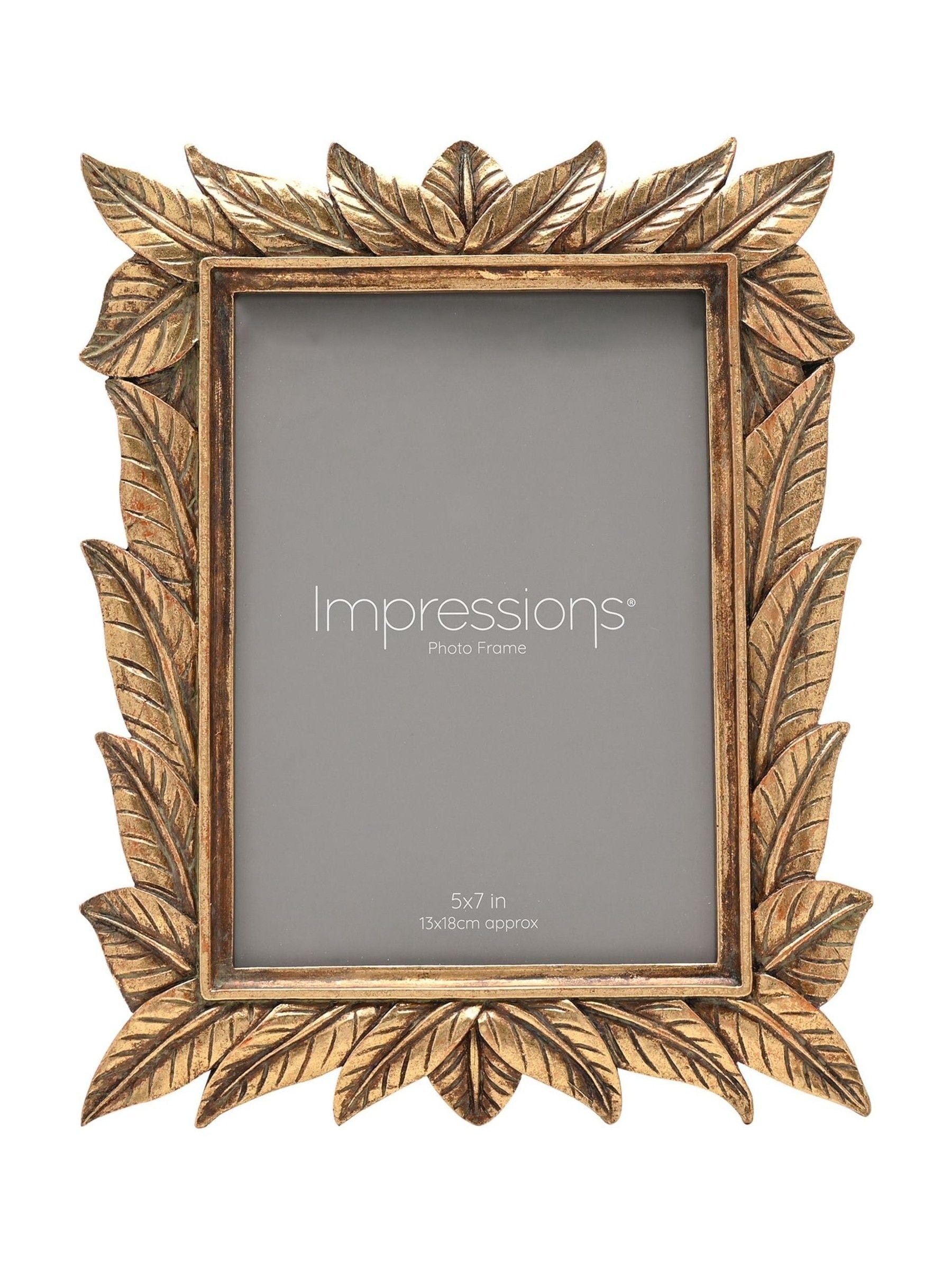 Widdop leaf design resin photo frame 5x7 - British product