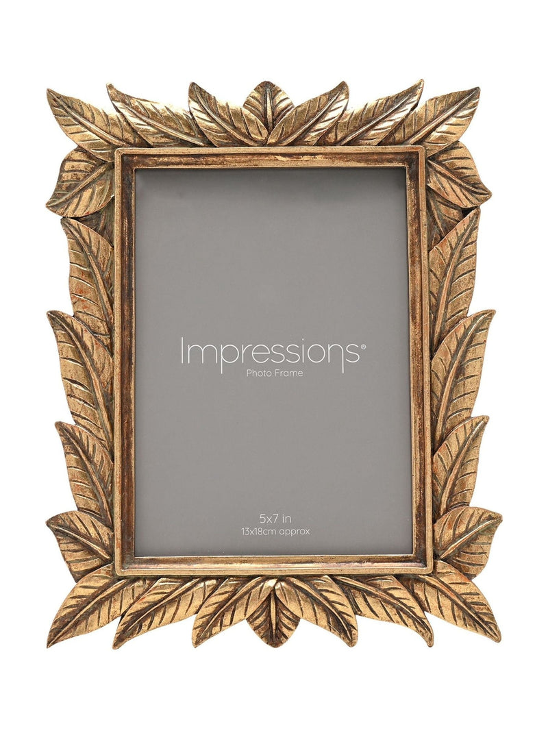 Widdop leaf design resin photo frame 5x7 - British product