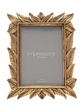 Widdop leaf design resin photo frame 5x7 - British product