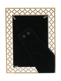 Widdop gold lattice cut metal photo frame 4x6, UK version