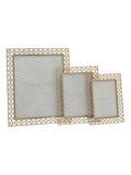 Widdop gold lattice cut metal photo frame 4x6, UK version
