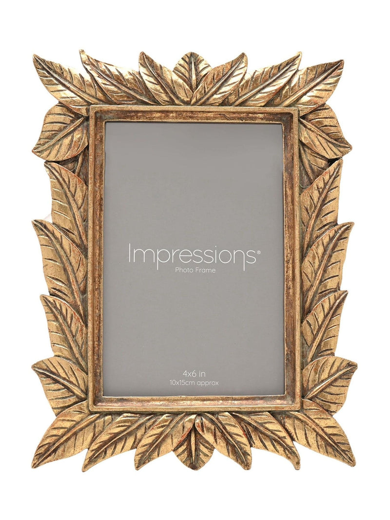 Widdop gold leaf design photo frame 4x6 - British product