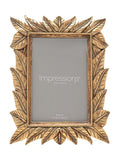 Widdop gold leaf design photo frame 4x6 - British product