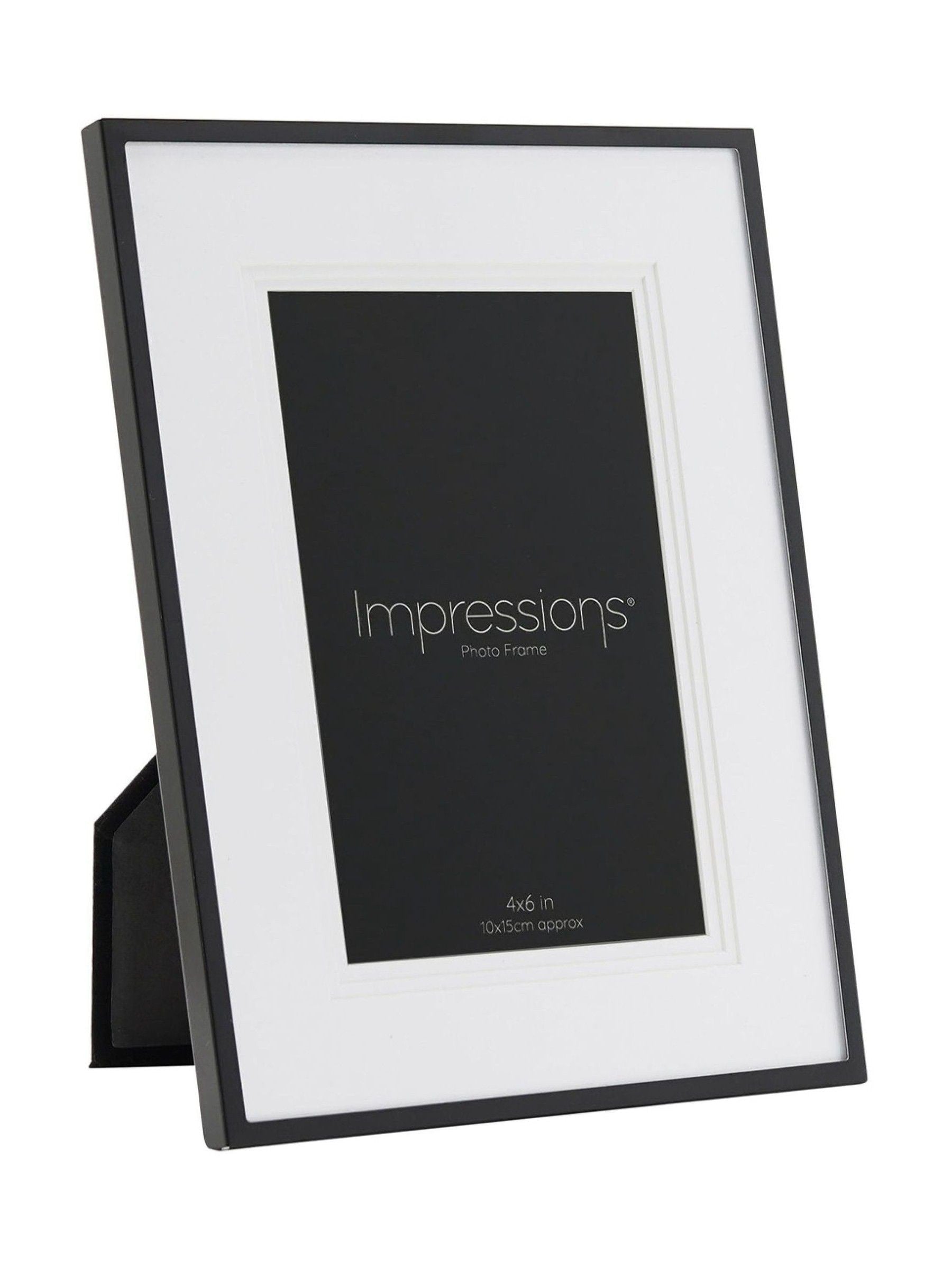 Widdop black aluminium photo frame 4x6 - British product