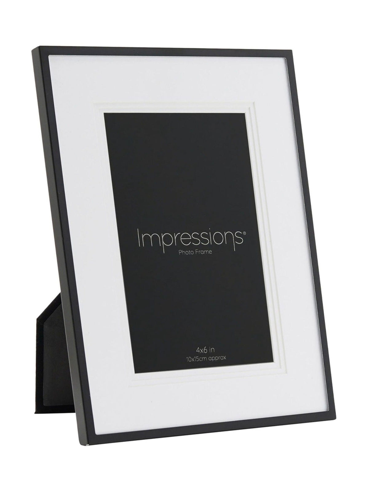 Widdop black aluminium photo frame 4x6 - British product