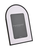 Widdop black arched photo frame for 4x6 prints, UK version