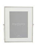 Widdop silver photo frame 5x7 inch white border - British product