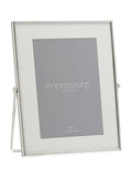 Widdop silver photo frame 5x7 inch white border - British product