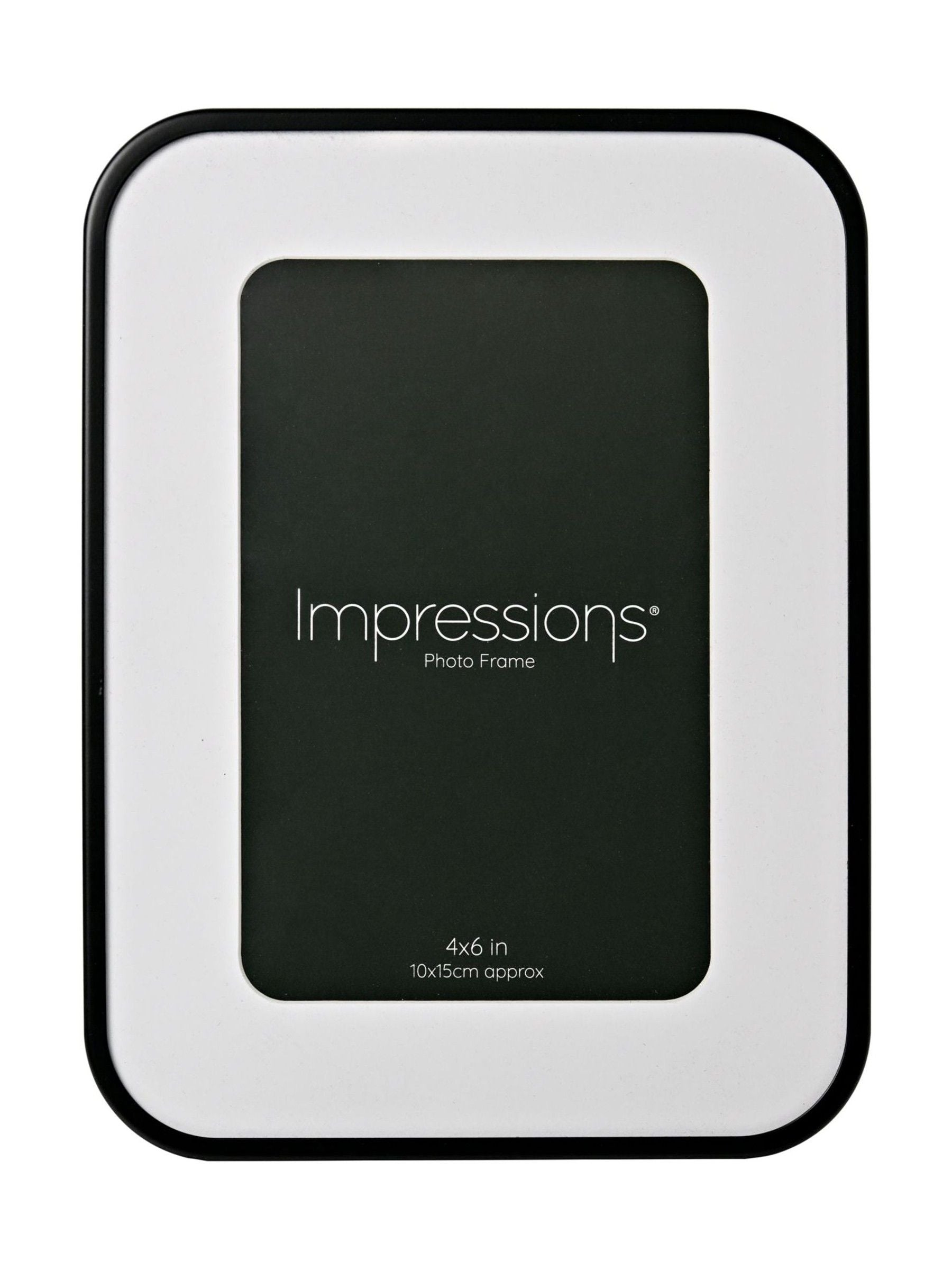 Widdop black oval corner photo frame 4x6 (British brand)