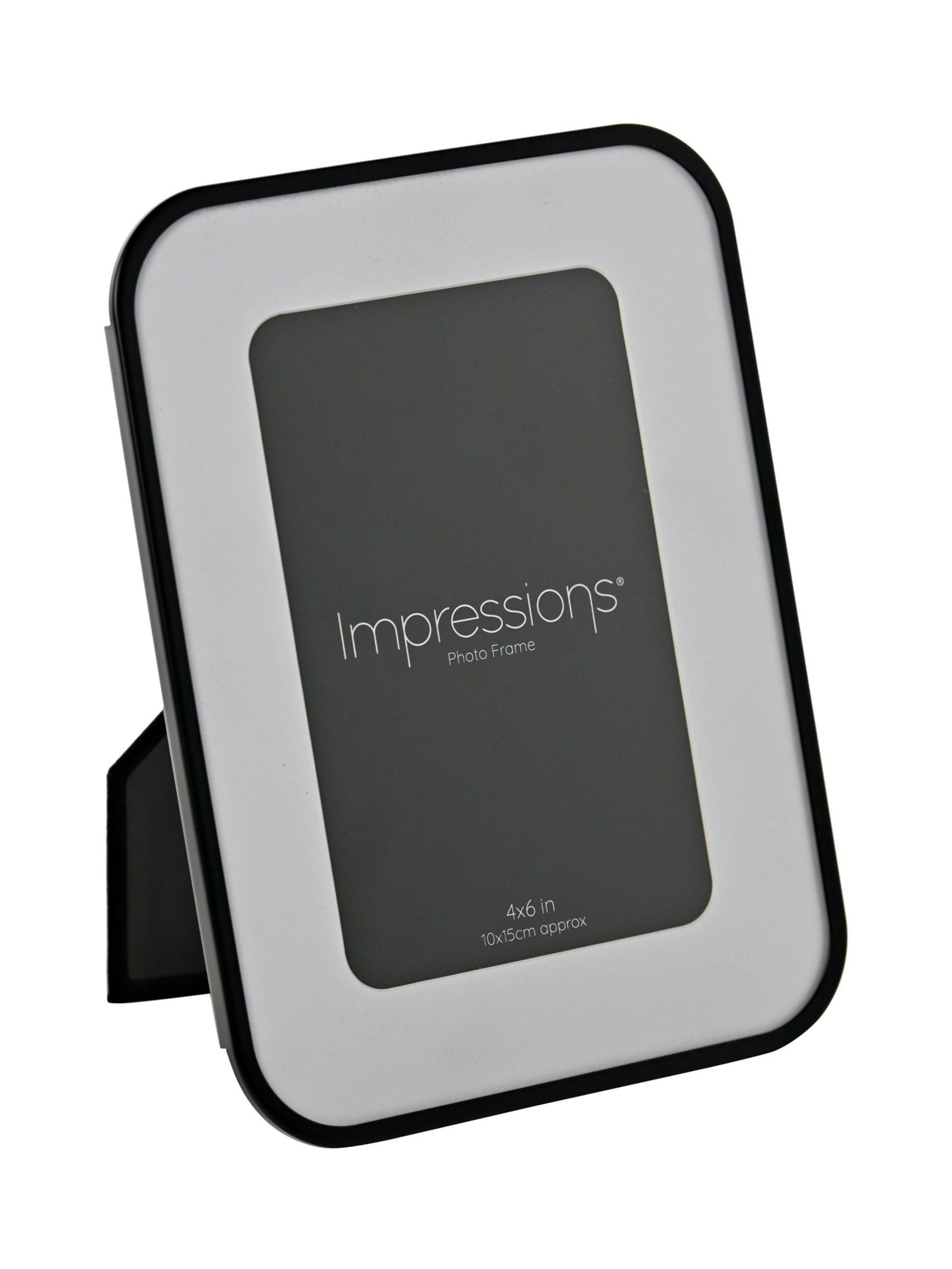 Widdop black oval corner photo frame 4x6 (British brand)