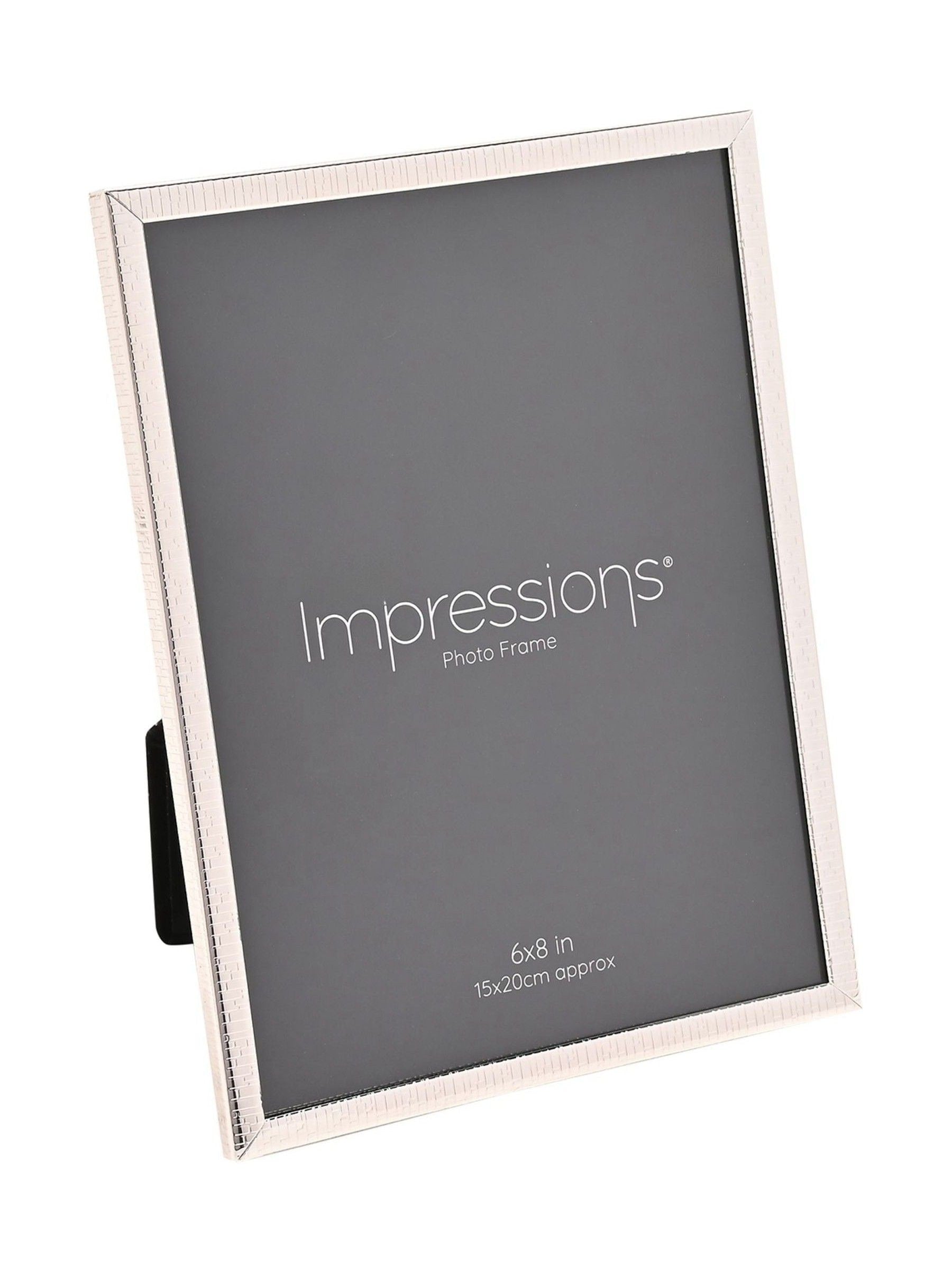 Widdop crackled silver photo frame 6x8, imported from the UK