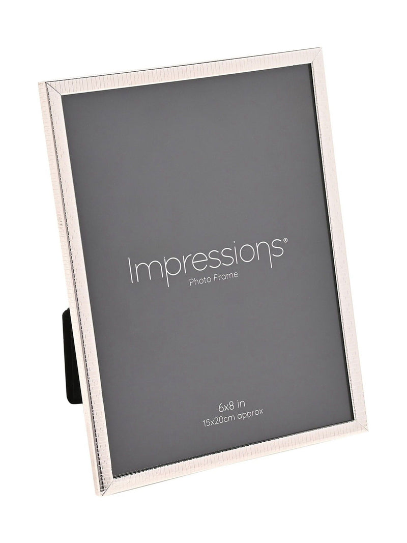 Widdop crackled silver photo frame 6x8, imported from the UK