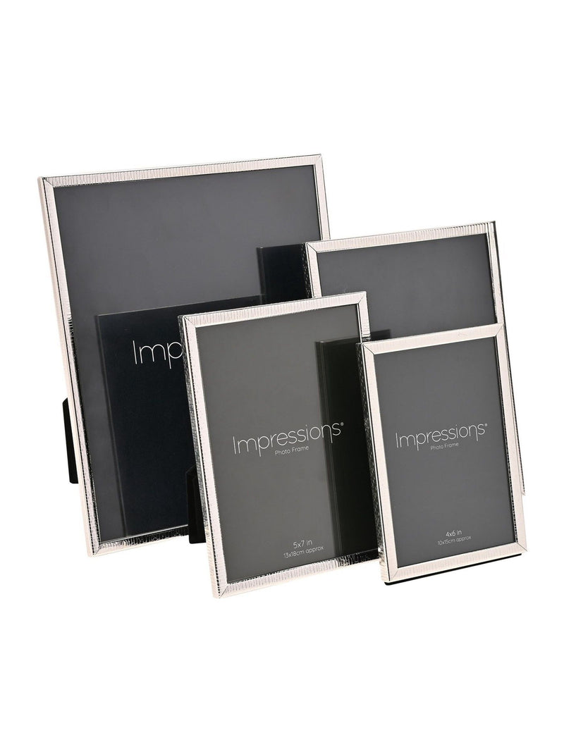 Widdop crackled silver photo frame 6x8, imported from the UK