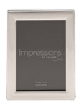 Widdop silver curved edge photo frame 5x7 inch (British brand)