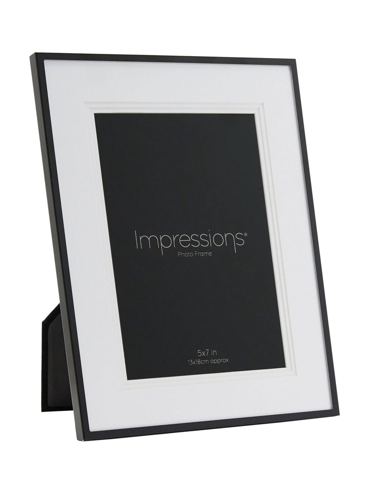 Widdop black aluminium 5x7 photo frame - British product
