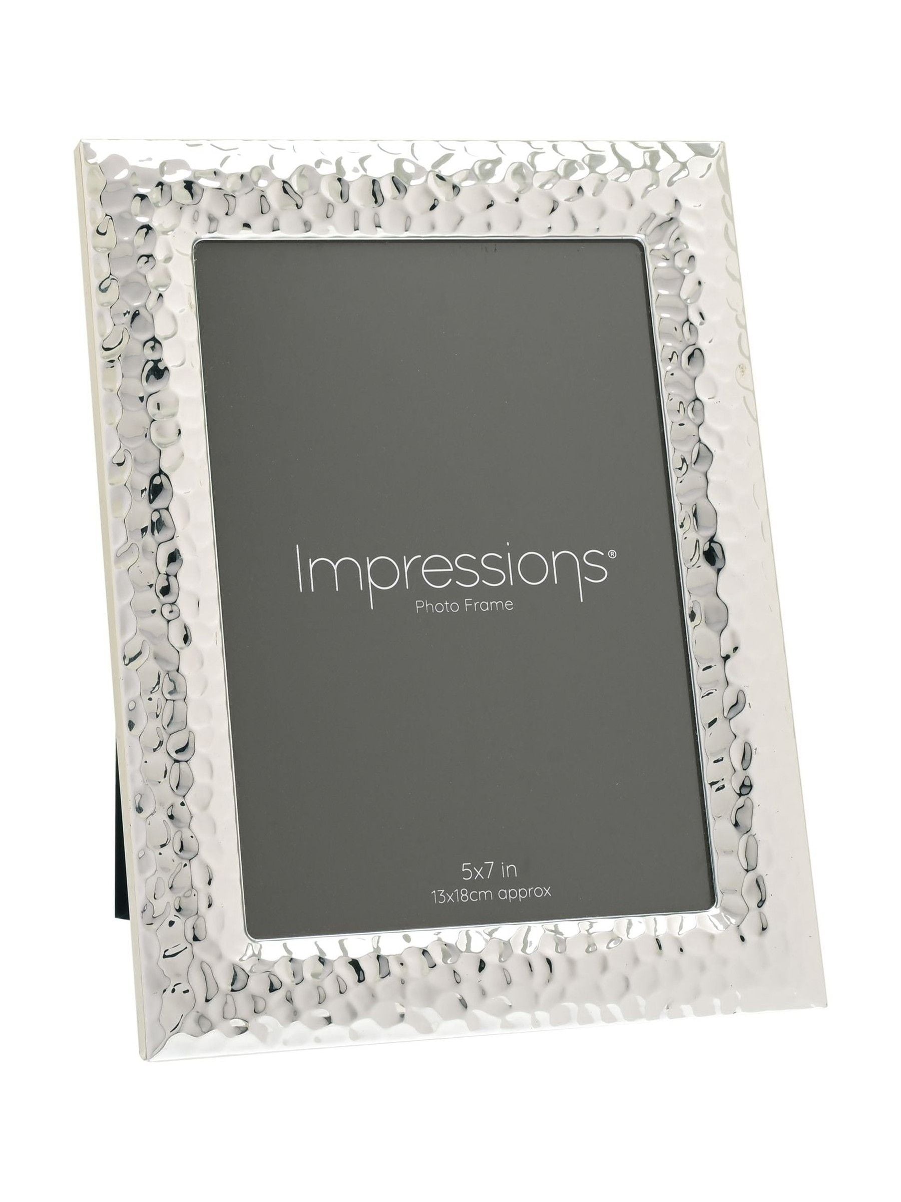 Widdop silver textured photo frame 5x7 - British product