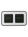 Widdop black double aperture photo frame 15x25cm - British product