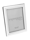 Widdop silver curved edge photo frame 6x8 inch (British brand)