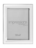 Widdop silver curved edge photo frame 6x8 inch (British brand)