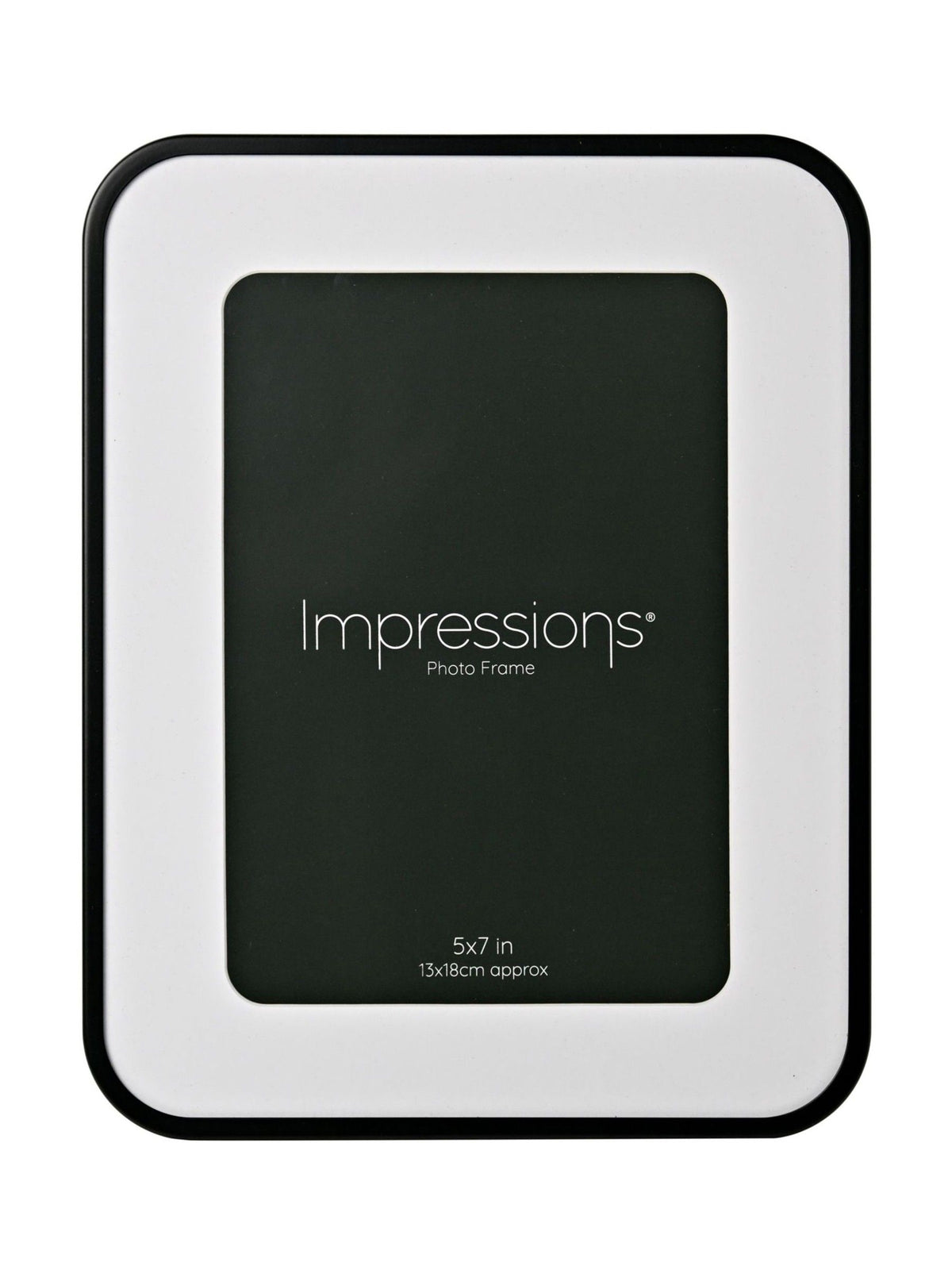 Widdop black oval corner photo frame for 5x7 (British brand)