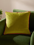 Furn Caramel/Chocolate Meridian Velvet Feather Cushion 55 x 55cm