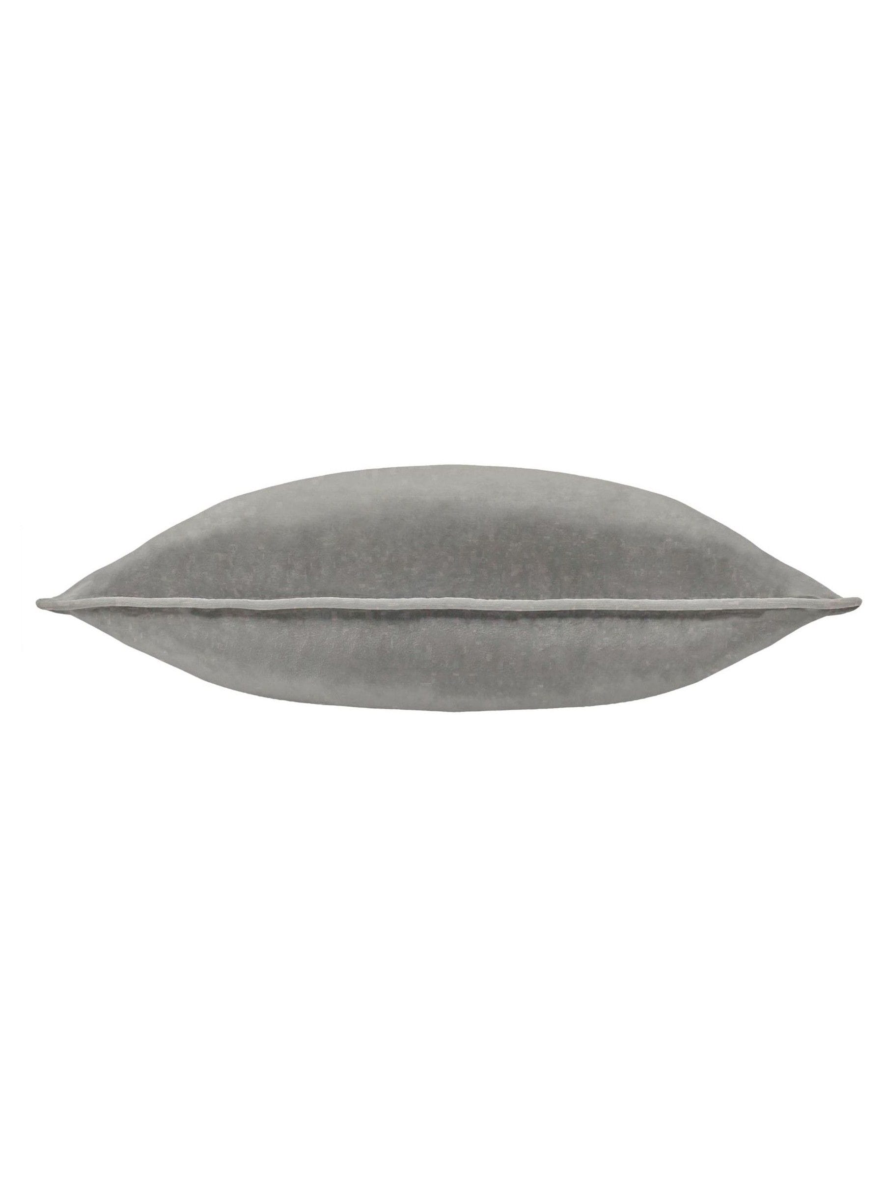 Furn charcoal dove velvet cushion 55x55cm, imported from the UK