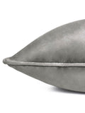 Furn charcoal dove velvet cushion 55x55cm, imported from the UK